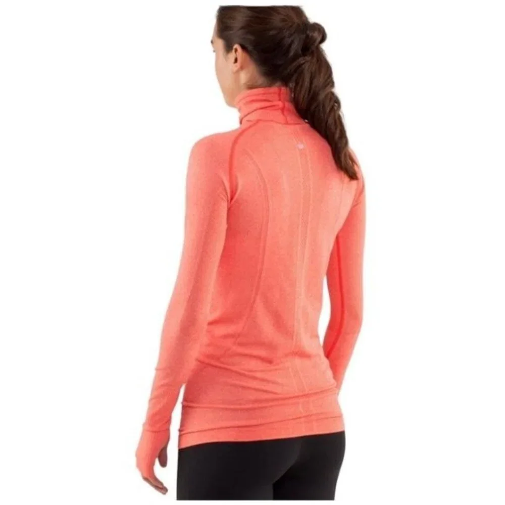 Lululemon Run: Swiftly Turtleneck Top Love Red Size 12